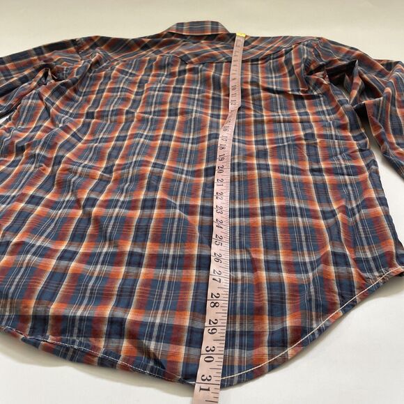 Panhandle Rough Stock Shirt Western Rodeo Mens Medium Flip Cuff‎ Pearl Snaps - Picture 7 of 10